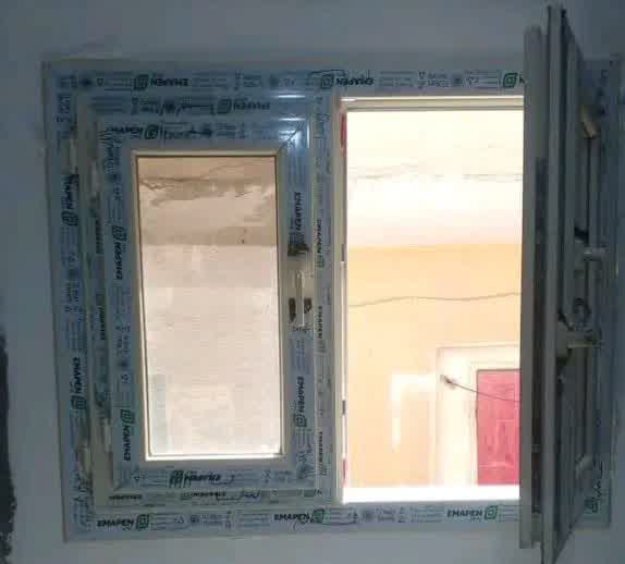 شباك مفصلي درفة داخل درفة قطاع إيمابن يو بي في سي