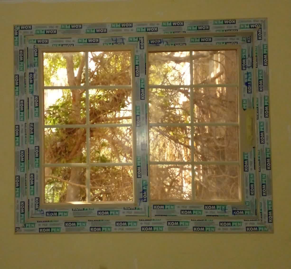 شباك جرار درفتين قطاع كومبن يو بي في سي