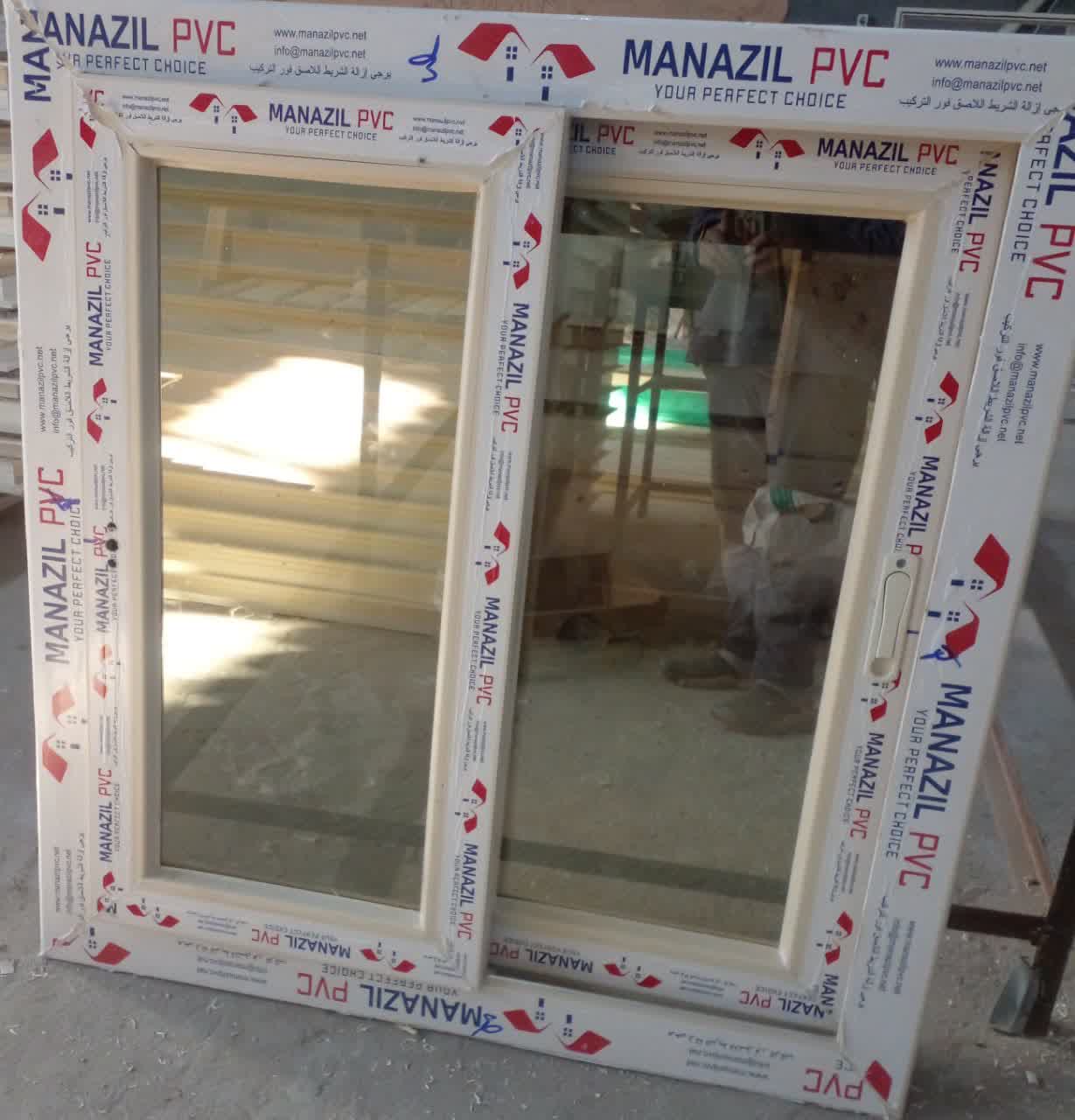 شباك جرار قطاع منازل بي في سي